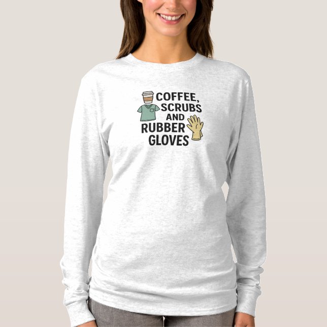 KAFFEE, SCHRUBEN UND KÜHLGLOVEN T-Shirt (Vorderseite)