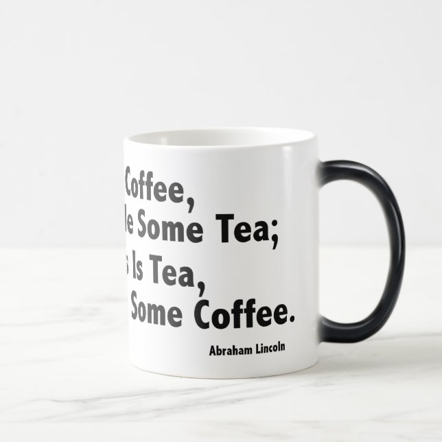 Kaffee? Schwarz/Weiß 11 oz Morphing Tasse (Rechts)