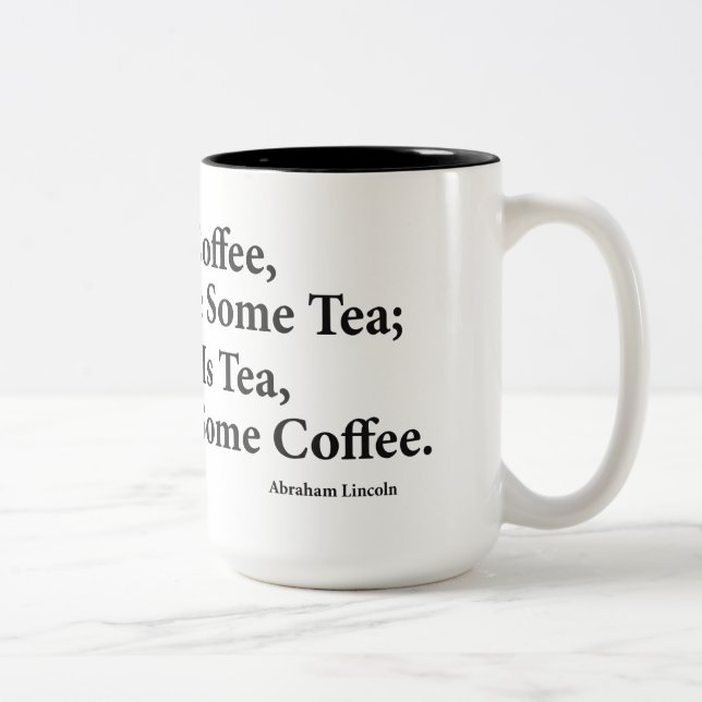 Kaffee? Schwarze 15 oz Zwei-Tonen-Tasse Zweifarbige Tasse (Rechts)