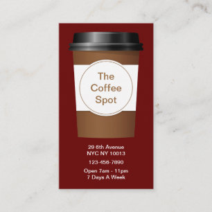 Kaffee Shop Clevere Visitenkarten Visitenkarte