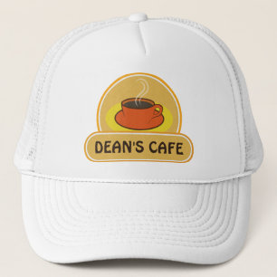 Kaffee-Shop-Cup Coffee Cafe-Hut oder Cap Truckerkappe