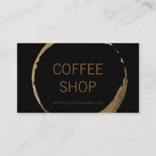 Kaffee-Shop - Kaffeefleck Visitenkarte