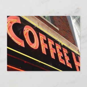 Kaffee-Shop Postkarte