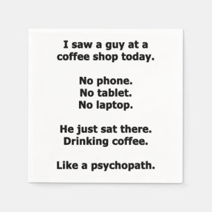 Kaffee-Shop Serviette