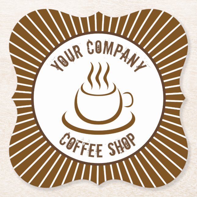 Kaffee-Shop Untersetzer (Vorderseite)