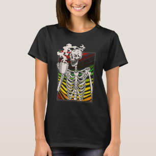 Kaffee Skelett Kaffee trinken Kaffee Sk T-Shirt