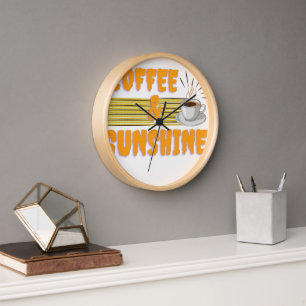 Kaffee & Sonnenschein – Positive Morgen-Vibes Uhr