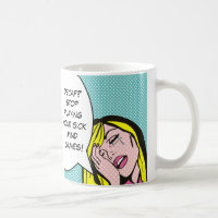 Kaffee-Spaß-Comic-Buch-Tasse