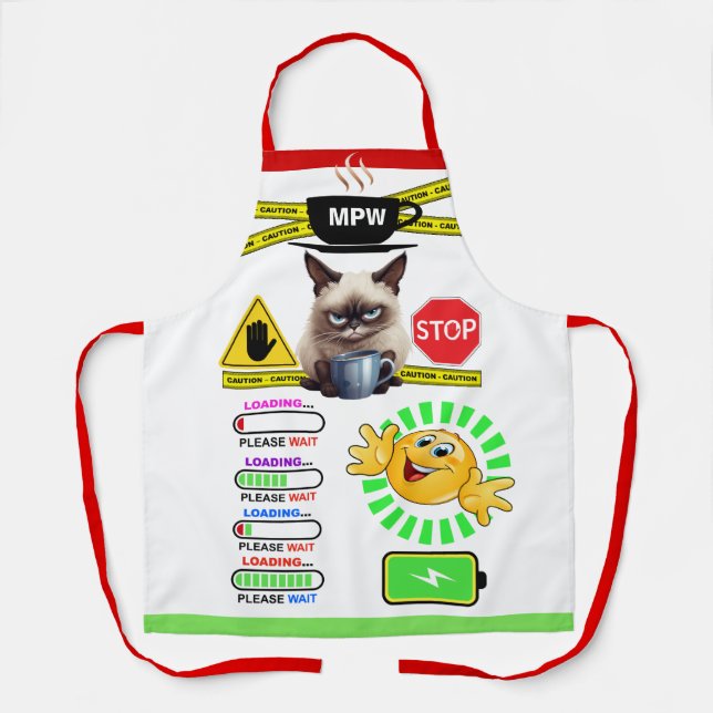 Kaffee Spaß ... Schürze (Vorderseite)