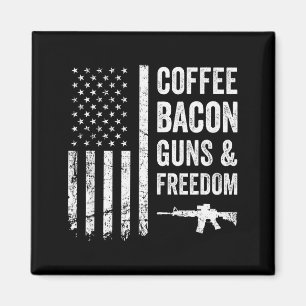 Kaffee Speck Waffen &amp; Dom - Bbq Grill Lustige  Magnet