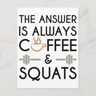 Kaffee & Squares 2 Postkarte
