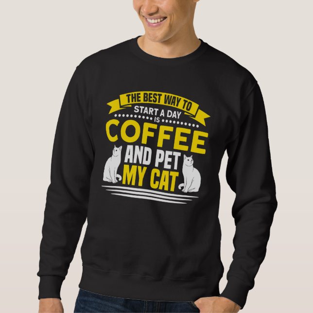 Kaffee St.A. Kaffee und Kaffee pflücken Kaffee lan Sweatshirt (Vorderseite)