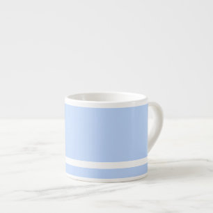 Kaffee stark blassblau mit weißem Streifen Espressotasse