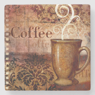Kaffee Steinuntersetzer