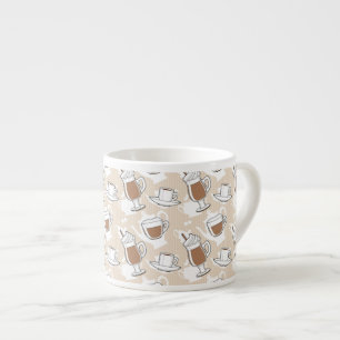 Kaffee, süßes Muster Espressotasse