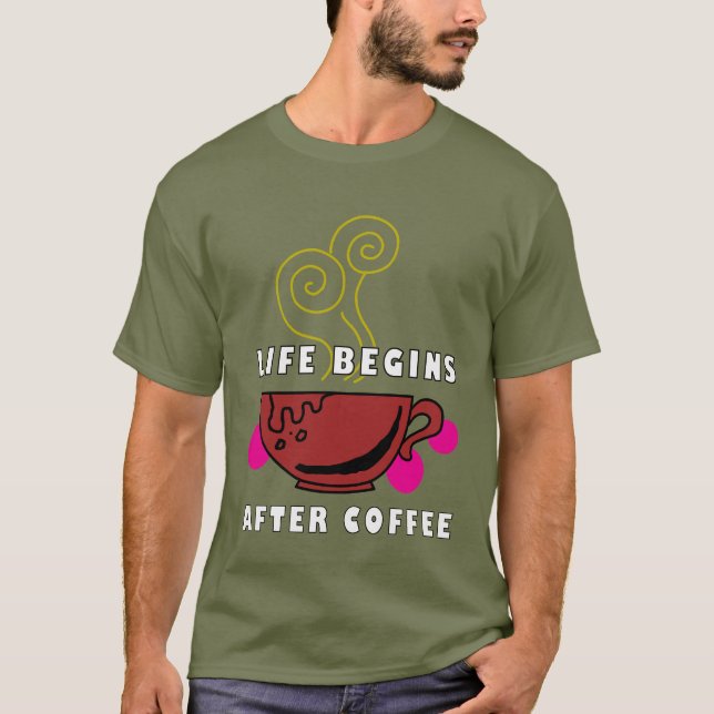 Kaffee T-Shirt (Vorderseite)
