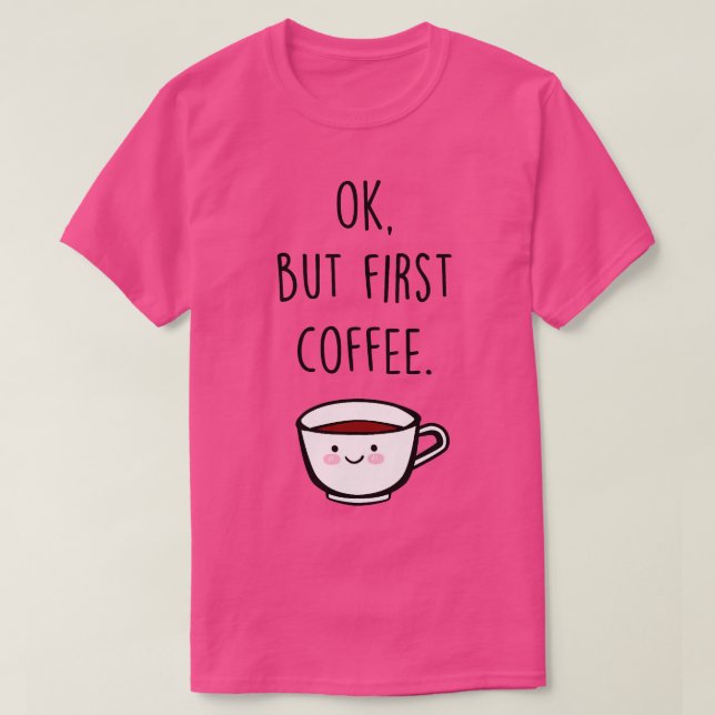 Kaffee T-Shirt (Design vorne)