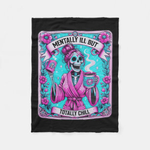 Kaffee Tarot Card Mental, aber vollständig kalt Fleecedecke