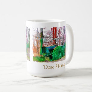 KAFFEE-TASSE 'ACKERBAU BEENDET' KAFFEETASSE