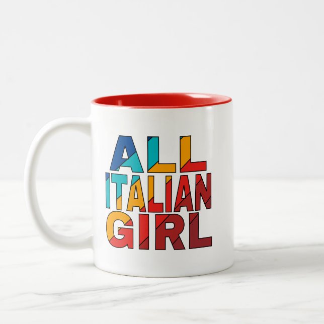 Kaffee Tasse Alle italienischen Girl-Design (Links)
