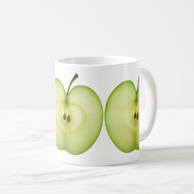 Kaffee-Tasse - Apfelcreme Kaffeetasse (VorderseiteRechts)