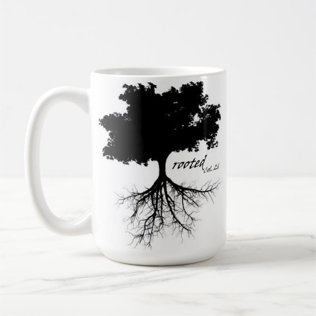 Kaffee-Tasse (Baum mit Wurzeln) Kaffeetasse (Links)