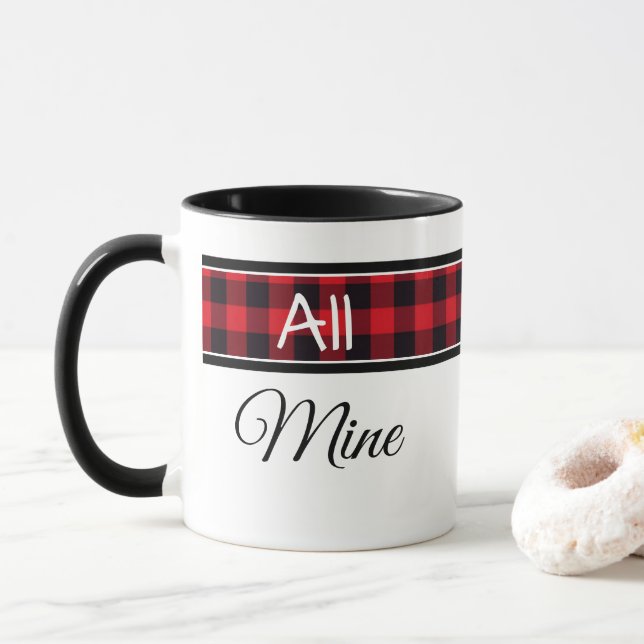 Kaffee-Tasse Buffalo Kariert Tasse (Mit Donut)