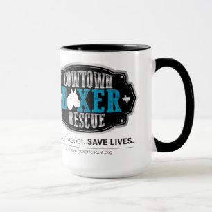 Kaffee-Tasse der Cowtown Boxer-Rettungs-20oz Tasse