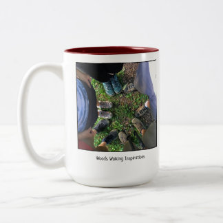 Kaffee-Tasse der Stadt-Ruhe-gehende Zweifarbige Tasse