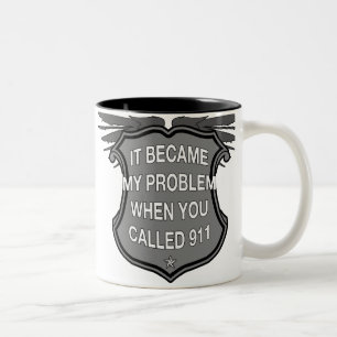 Kaffee-Tasse des Anruf-911 Zweifarbige Tasse