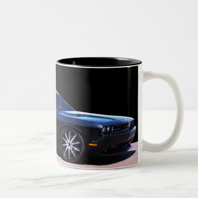 KAFFEE-TASSE DES DODGE-HERAUSFORDERER-HEMI ZWEIFARBIGE TASSE (Rechts)