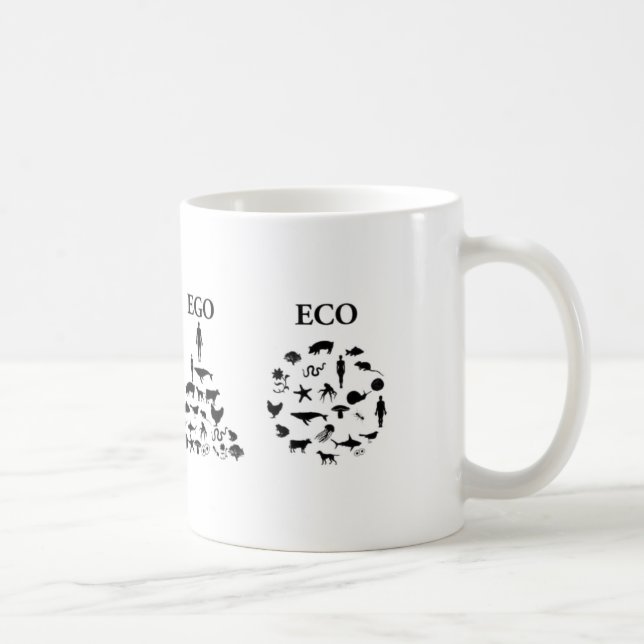 Kaffee-Tasse des Ökoegoweiß 2 Kaffeetasse (Rechts)