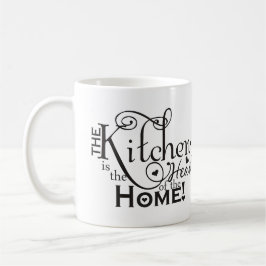 Kaffee-Tasse - Die Küche ist das Herz der Zuhause Kaffeetasse