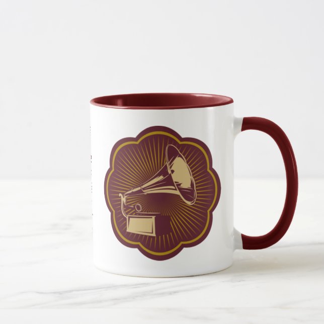 Kaffee-Tasse Digital Victrola Tasse (Rechts)
