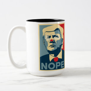 Kaffee-Tasse Donald Trump "NOPE" Zweifarbige Tasse