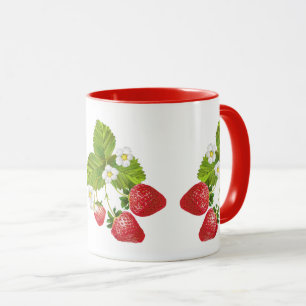 Kaffee Tasse-Erdbeeren Tasse