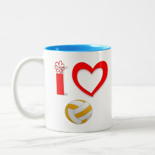 Kaffee-Tasse für Sportliebhaber Zweifarbige Tasse