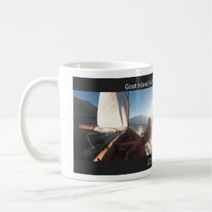 Kaffee-Tasse für Ziegen-Inselskiff-Kalender 2018 Kaffeetasse