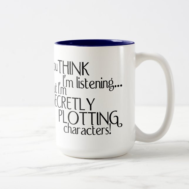 Kaffee-Tasse geheim grafisch darstellen Zweifarbige Tasse (Rechts)