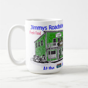 Kaffee-Tasse Jimmys vom Straßenrand-Café Kaffeetasse