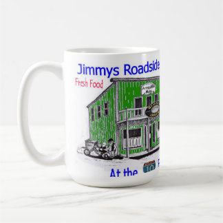 Kaffee-Tasse Jimmys vom Straßenrand-Café Kaffeetasse