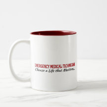 Kaffee-Tasse: Medizinischer Notfalltechniker