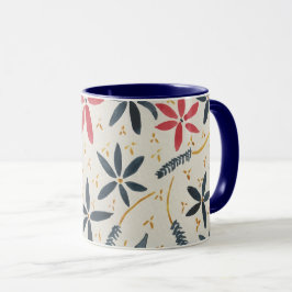 Kaffee-Tasse mit Blumenmotiv Tasse