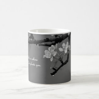 Kaffee-Tasse mit Blüte wo Gott-Pflanzen Sie Kaffeetasse