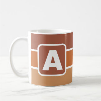 Kaffee-Tasse mit Buchstabe A ( Ihr Name ) Kaffeetasse