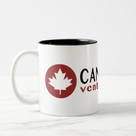 Kaffee-Tasse mit Canotrails Maple Leaf-Header Zweifarbige Tasse