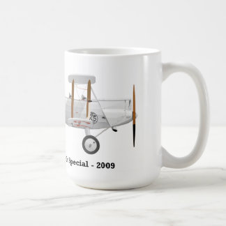 Kaffee-Tasse mit einem Doppeldecker auf ihm Kaffeetasse