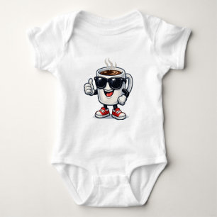 Kaffee-Tasse mit Energie Baby Strampler