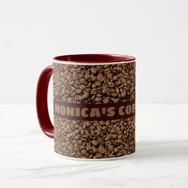 Kaffee-Tasse mit Ihrem Namen oder einem anderen Te Tasse (Vorderseite Links)