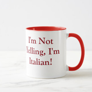 Kaffee-Tasse mit italienischem Sprichwort Tasse